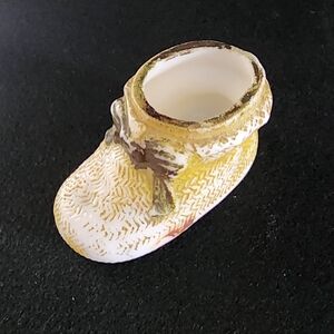 Vintage, Antique Milk Glass Bootie RARE Pattern!
